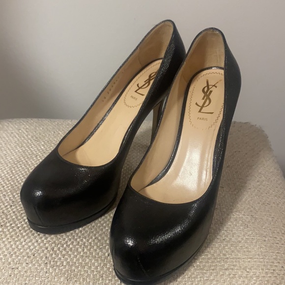 YSL Black Leather Pumps - Picture 2 of 4